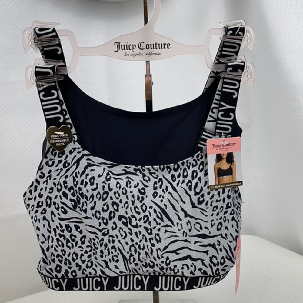 Juicy Couture Laser Cut Animal Print Lounge Bras